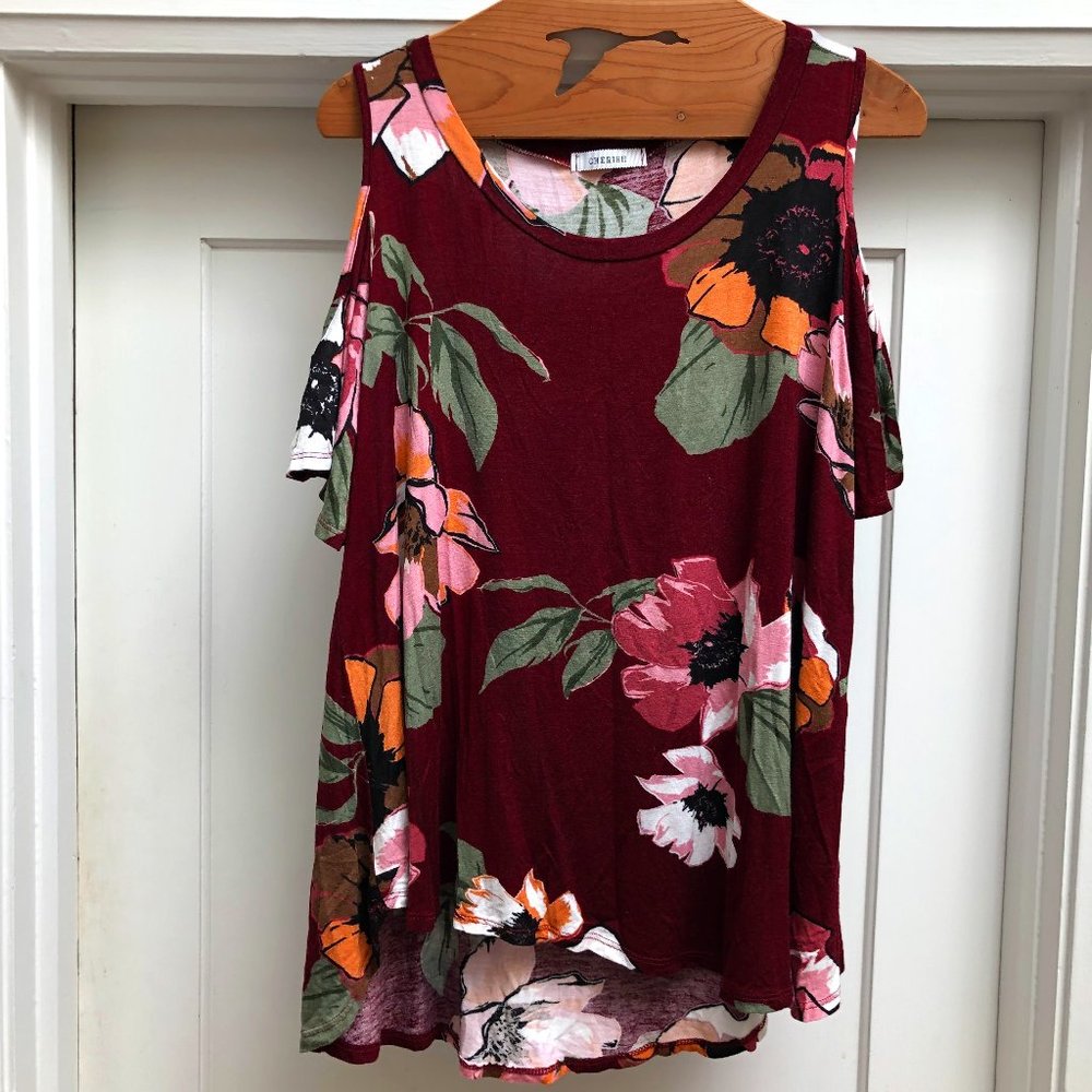 🇨🇦🍁💥Host Pickx3!!!💥Cherish Floral Short-Sleeved Bare-Shoulder Top🇨🇦🍁